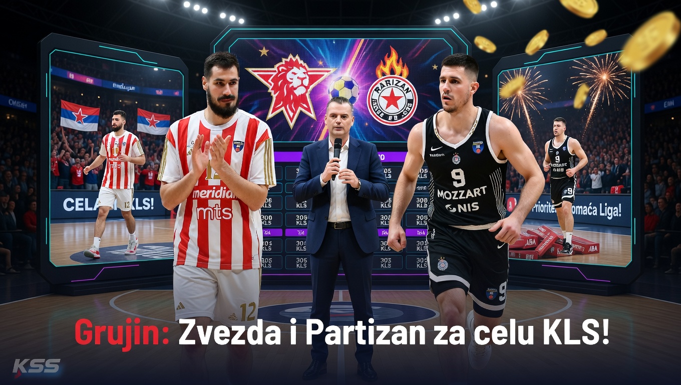 Grujin: Zvezda i Partizan za celu KLS!