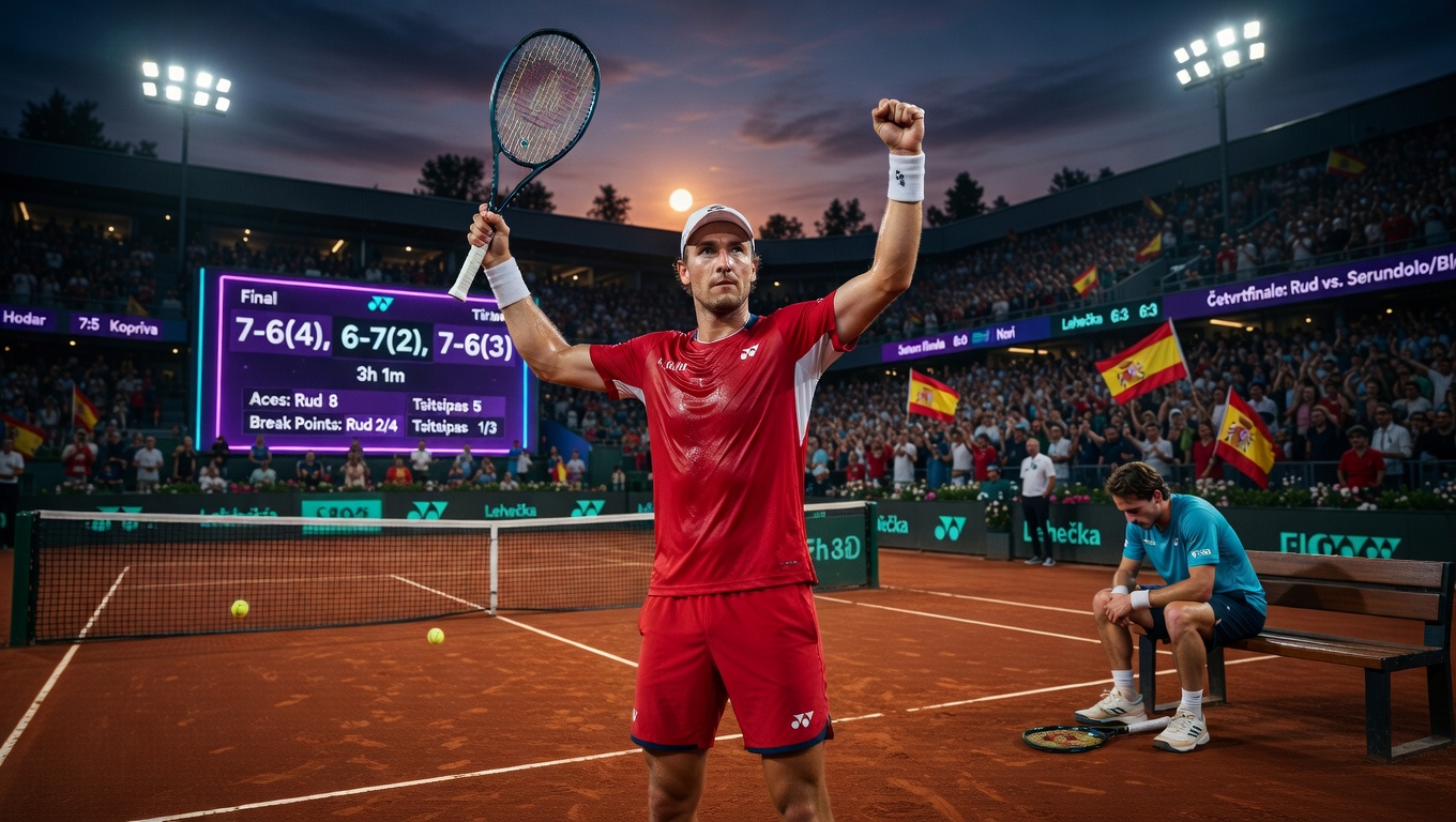 Rud srušio Cicipasa! Četvrtfinale u Madridu