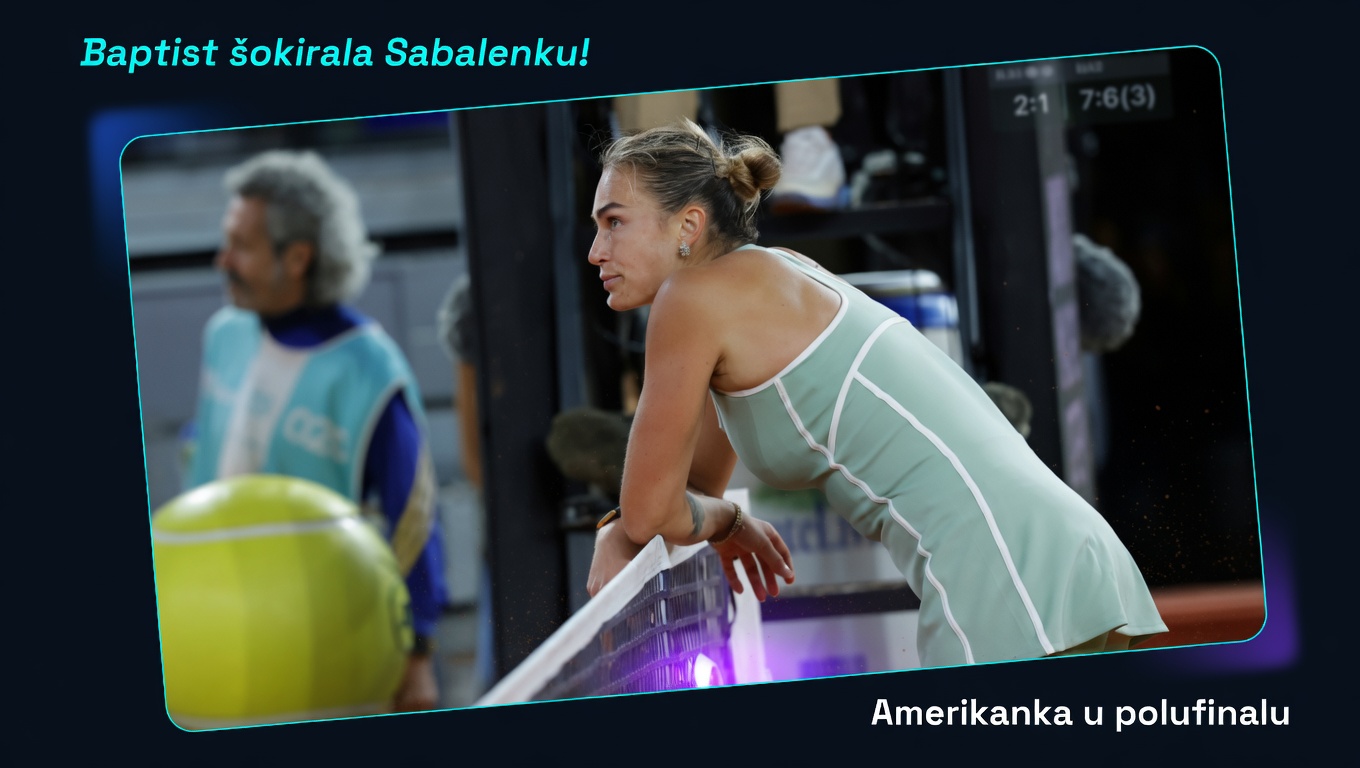 Baptist šokirala Sabalenku! Amerikanka u polufinalu