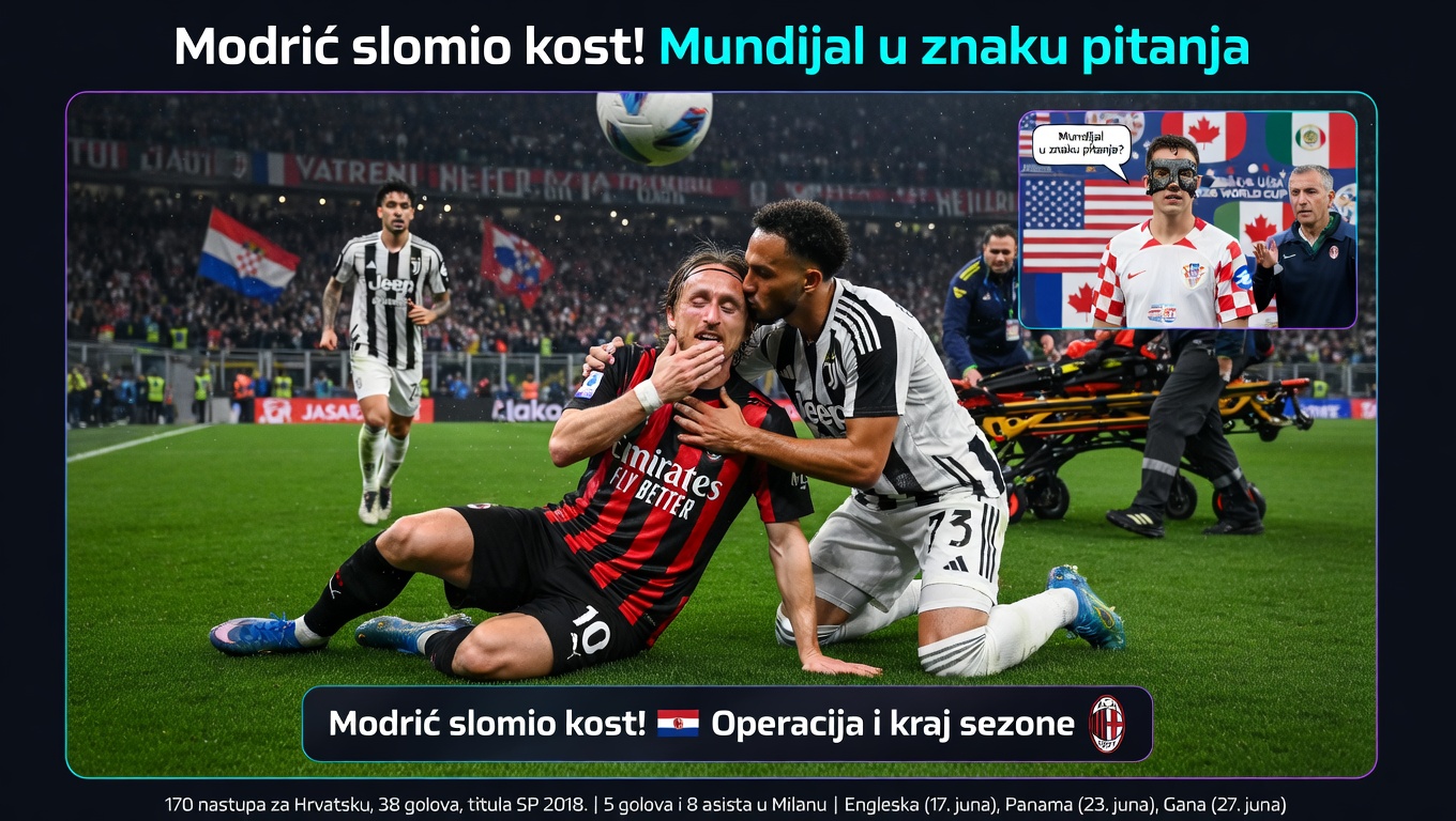 Modrić slomio kost! Mundijal u znaku pitanja