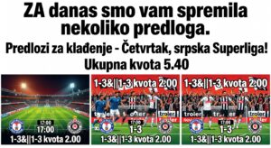 ZA danas smo vam spremila nekoliko predloga.