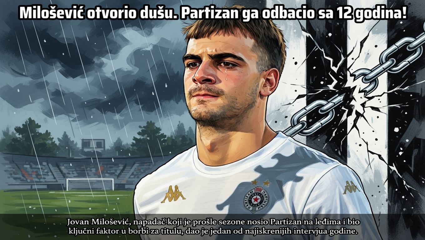 Milošević otvorio dušu. Partizan ga odbacio sa 12 godina!