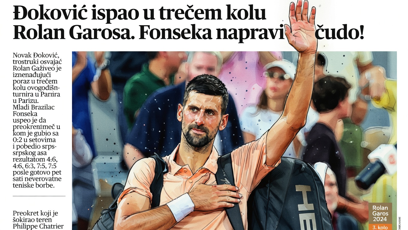 Đoković ispao u trećem kolu Rolan Garosa. Fonseka napravio čudo!