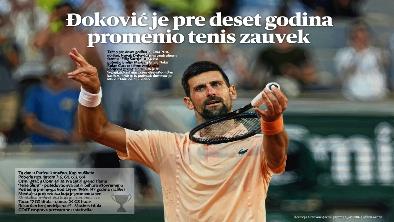 Đoković je pre deset godina promenio tenis zauvek.