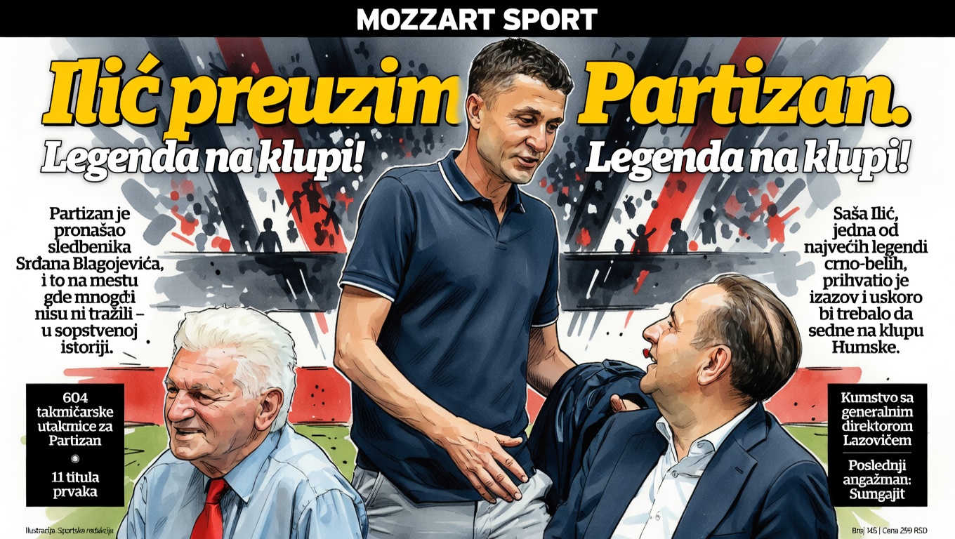Ilić preuzima Partizan. Legenda na klupi!