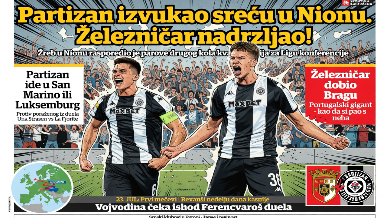 Partizan izvukao sreću u Nionu. Železničar nadrljao!