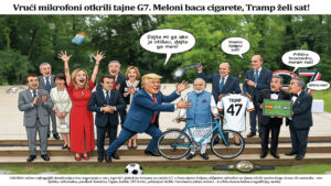 Vrući mikrofoni otkrili tajne G7. Meloni baca cigarete, Tramp želi sat!