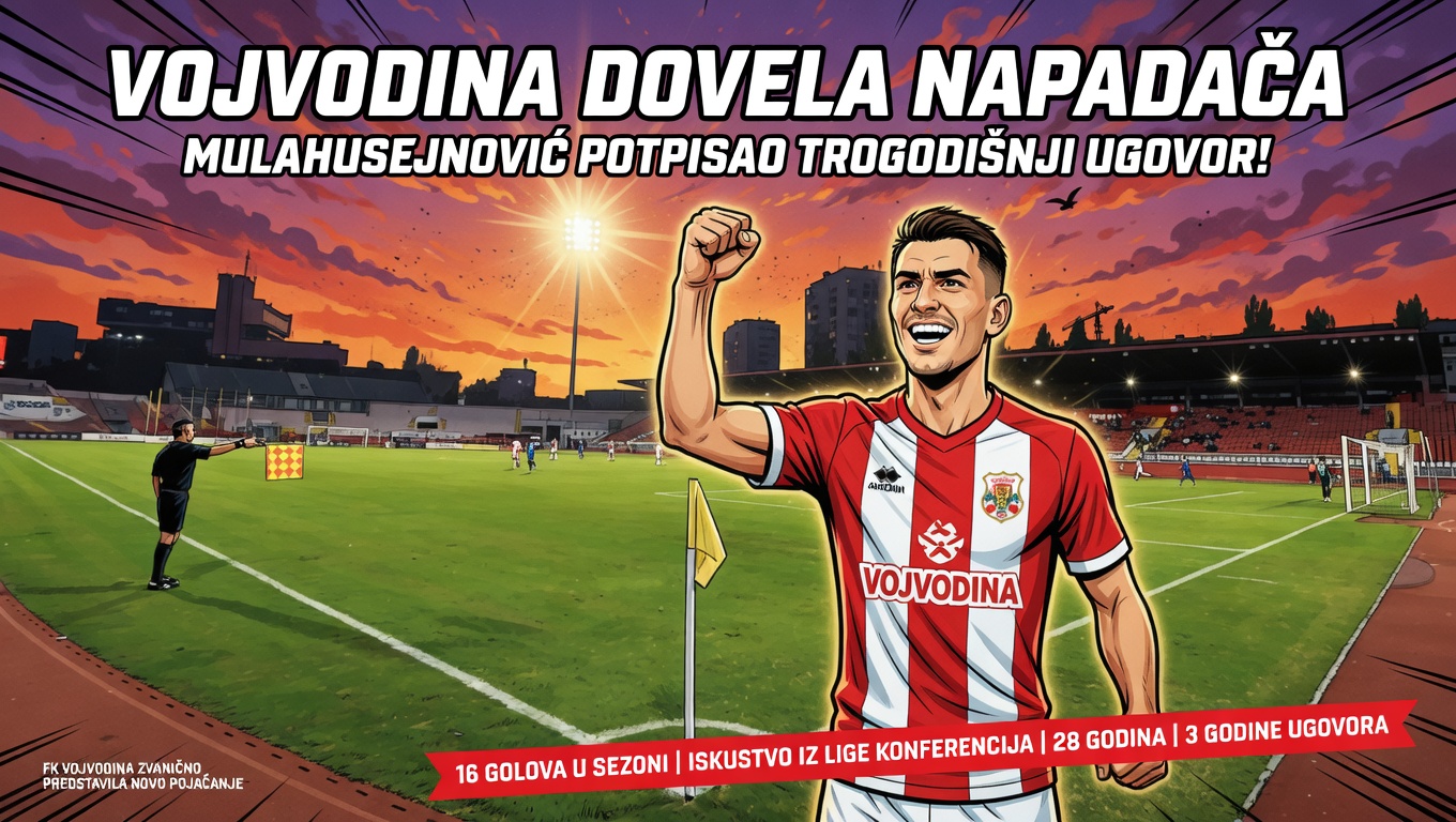 Vojvodina dovela napadača. Mulahusejnović potpisao trogodišnji ugovor!