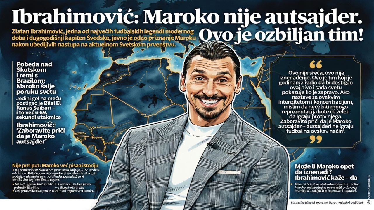Ibrahimović: Maroko nije autsajder. Ovo je ozbiljan tim!