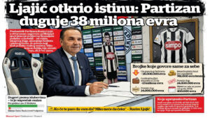 Ljajić otkrio istinu: Partizan duguje 38 miliona evra